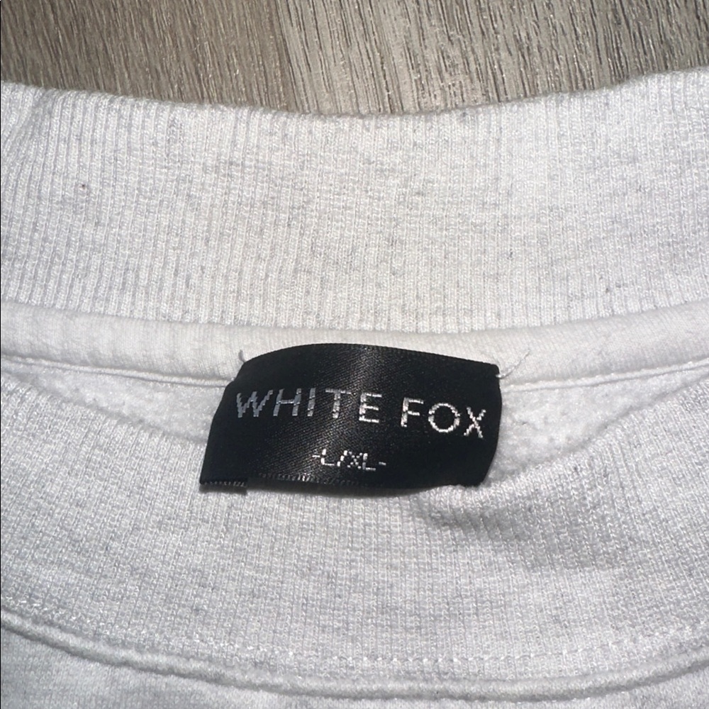 White Fox Boutique Gray Crew Neck Sweater - Picture 3 of 4